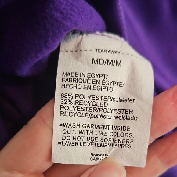 Under Armour Purple Hoodie with Black Logo - Picture 6 of 6